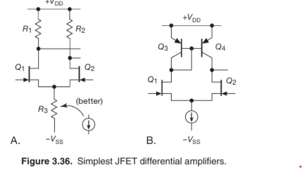 JFET Differential Amplifier Circuit