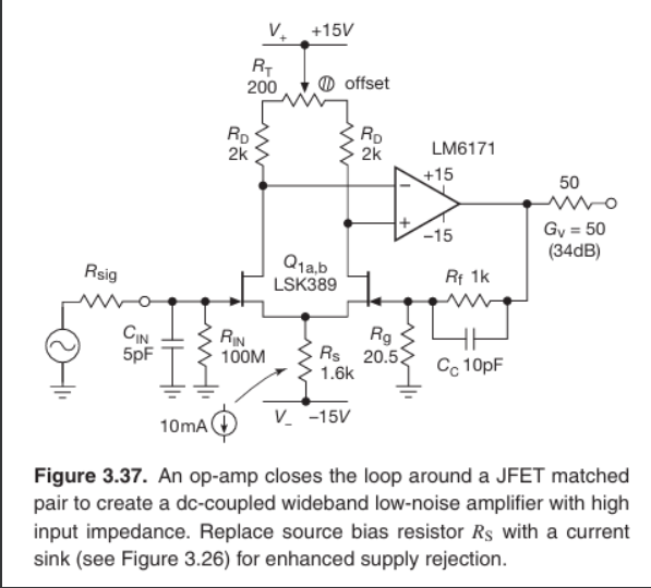 JFET Diff Amp with Feedback